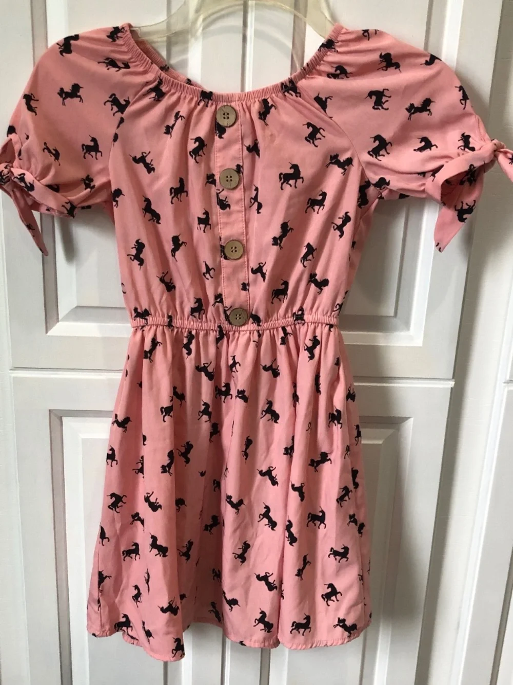 Lily Bleu pink unicorn girls dress size 8